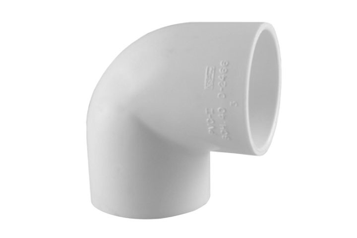 ASTM elbow isolated on white background